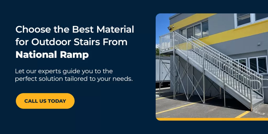 Choose the Best Material for Outdoor Stairs From National Ramp